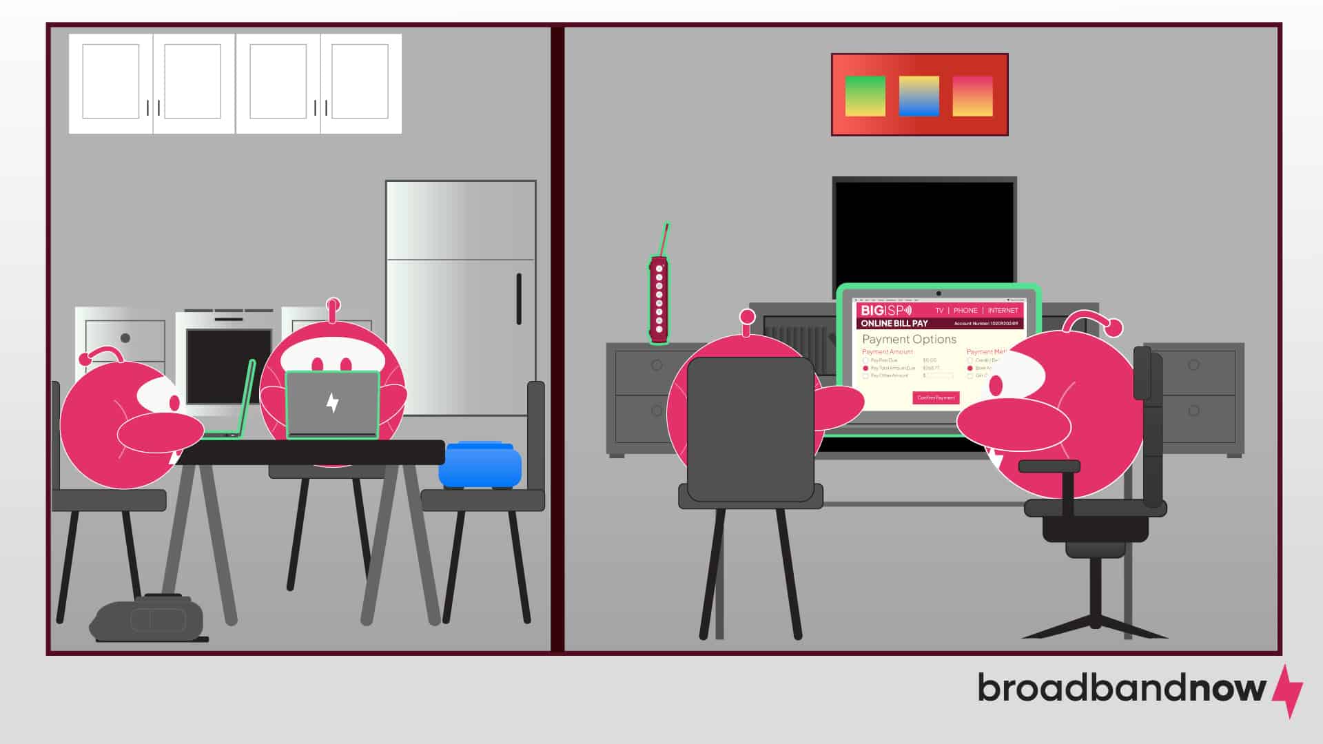 BBN mascot families paying bills online