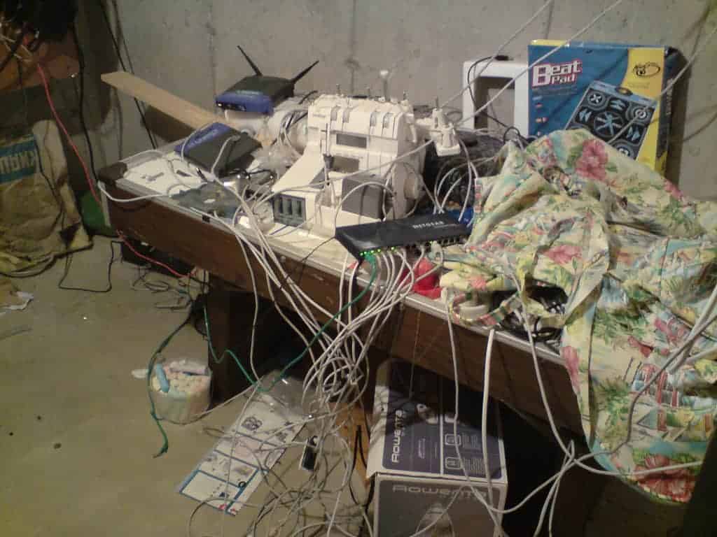 An example of a non-optimal home network setup. Image Source: mroach/Flickr