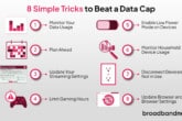 Diagram showing 8 simple ways to beat an internet data cap