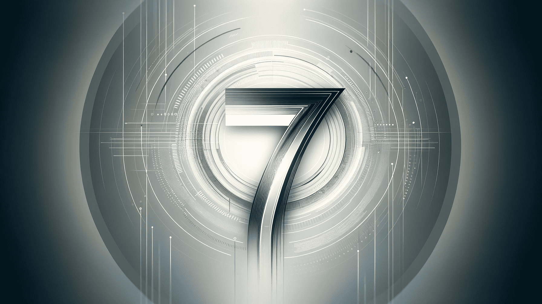 Stylistic image of a 7 representing Wi-Fi 7 