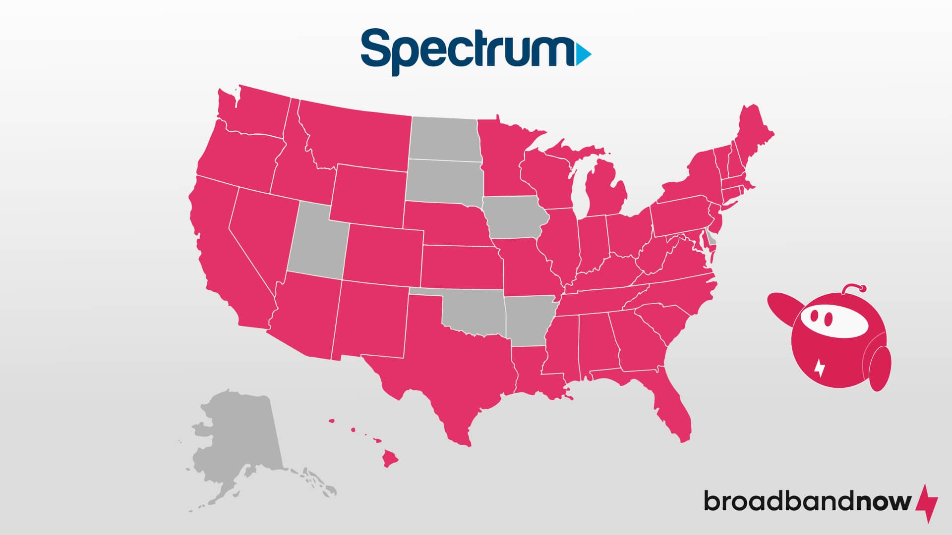 Map of broadband availability from Spectrum.