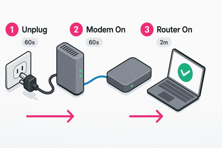 Modem Restted How to Restart Your Modem and Router, Step-by-Step | BroadbandNow