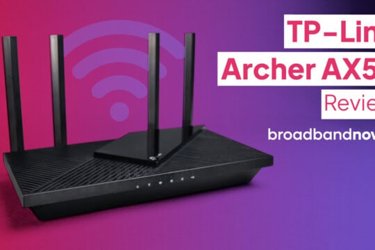 A thumbnail image of the TP-Link Archer AX55 with a Wi-Fi symbol.