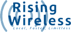 Rising Wireless logo