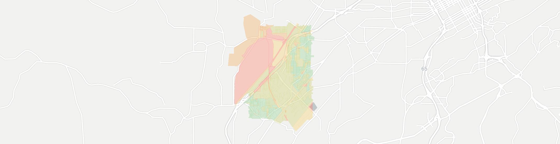 Fairfield Internet Competition Map. Click for interactive map.