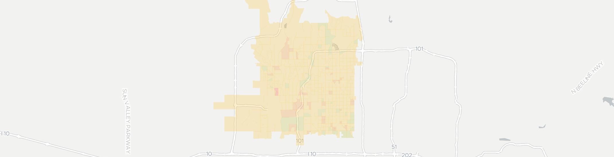 Glendale Internet Competition Map. Click for interactive map.