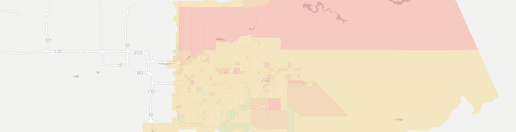Mesa Internet Competition Map. Click for interactive map.