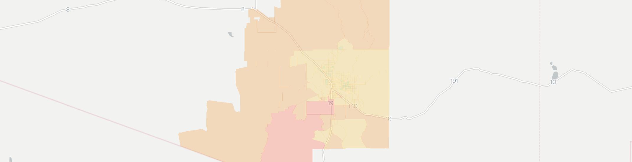 Tucson Internet Competition Map. Click for interactive map.