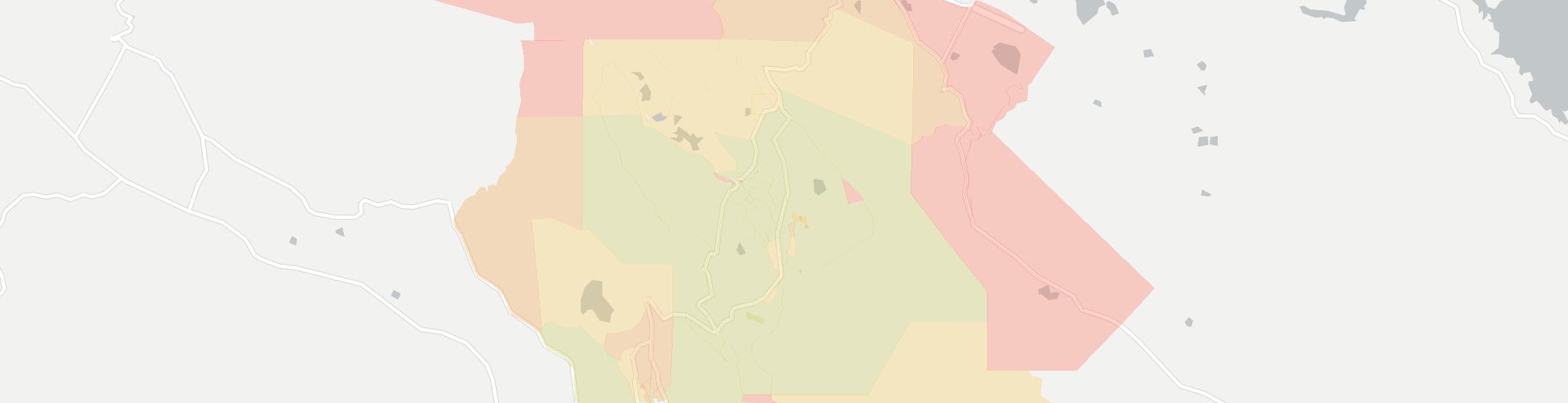 Angwin Internet Competition Map. Click for interactive map.