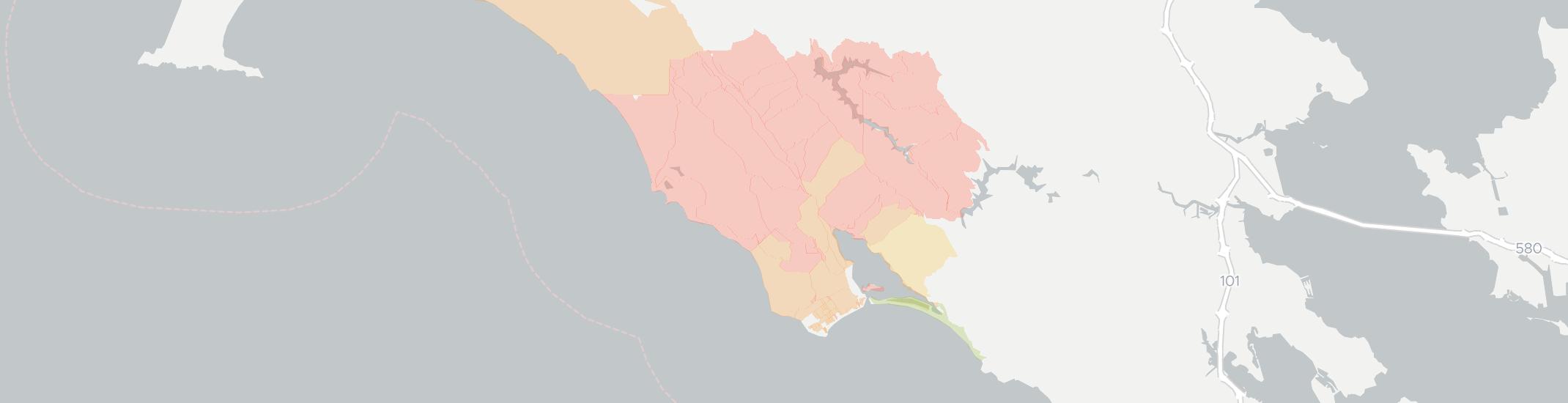 Bolinas Internet Competition Map. Click for interactive map.