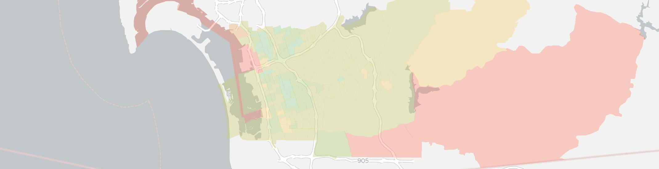 Chula Vista Internet Competition Map. Click for interactive map.