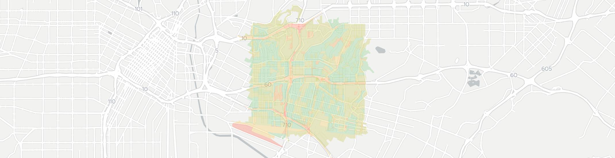 East Los Angeles Internet Competition Map. Click for interactive map.