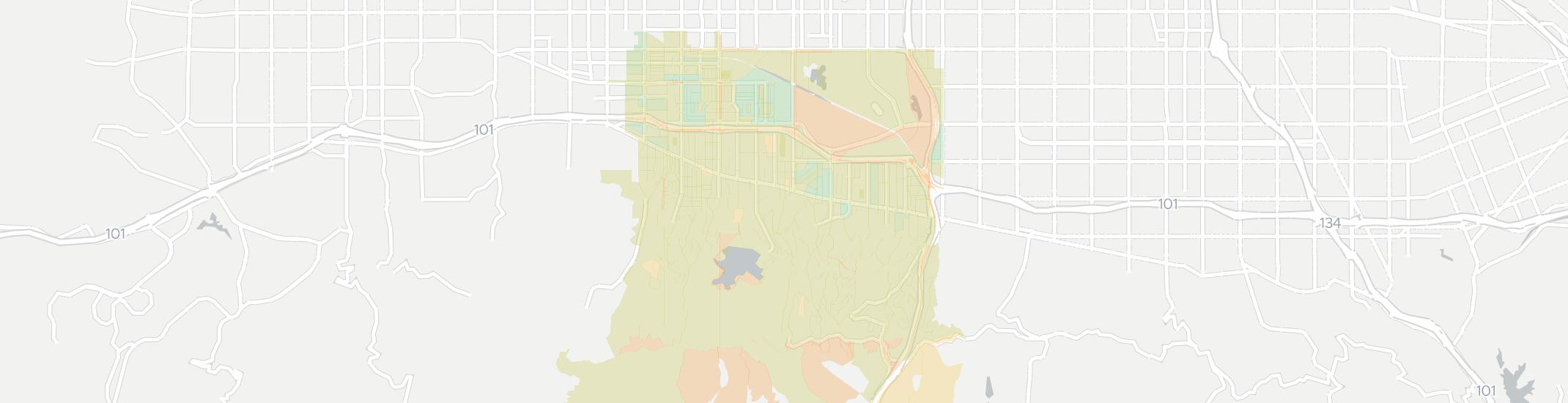 Encino Internet Competition Map. Click for interactive map.