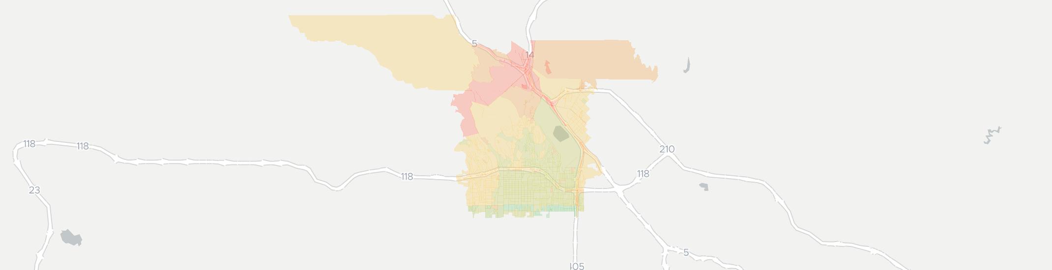 Granada Hills Internet Competition Map. Click for interactive map