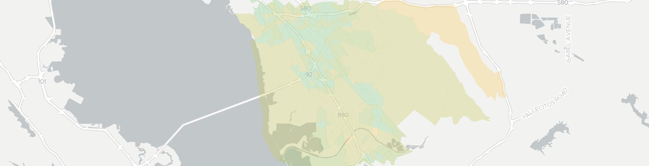 Hayward Internet Competition Map. Click for interactive map.