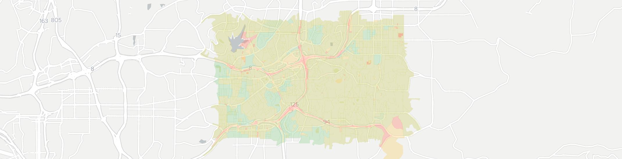 La Mesa Internet Competition Map. Click for interactive map