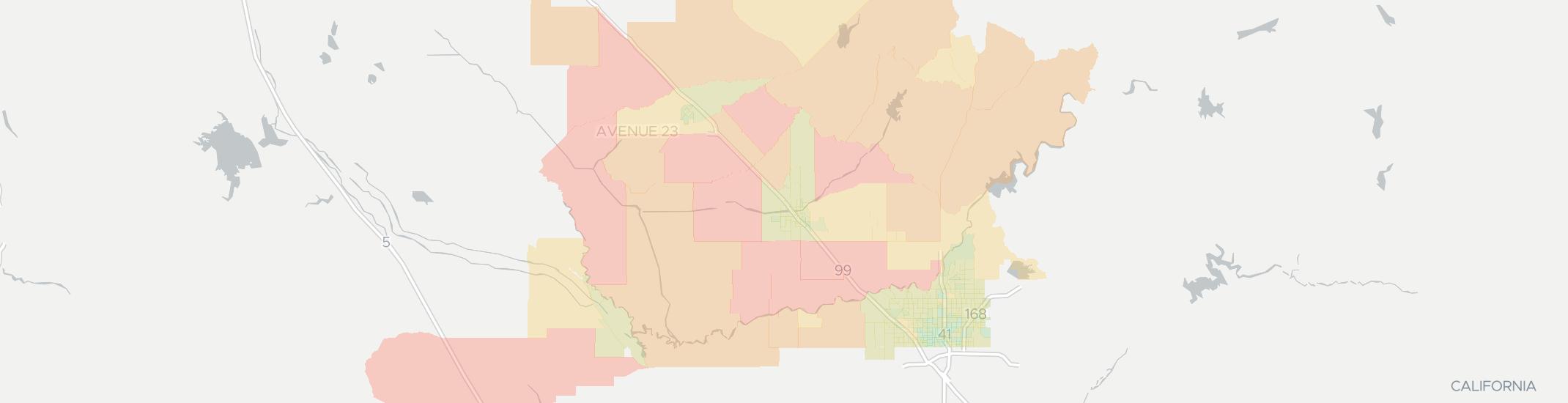Madera Internet Competition Map. Click for interactive map.