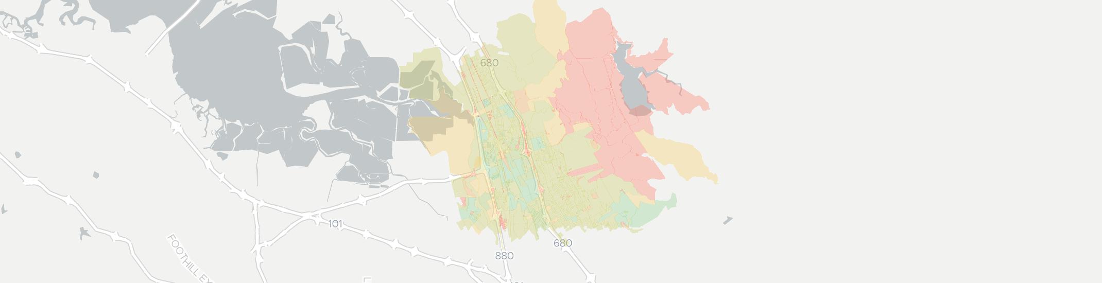 Milpitas Internet Competition Map. Click for interactive map.