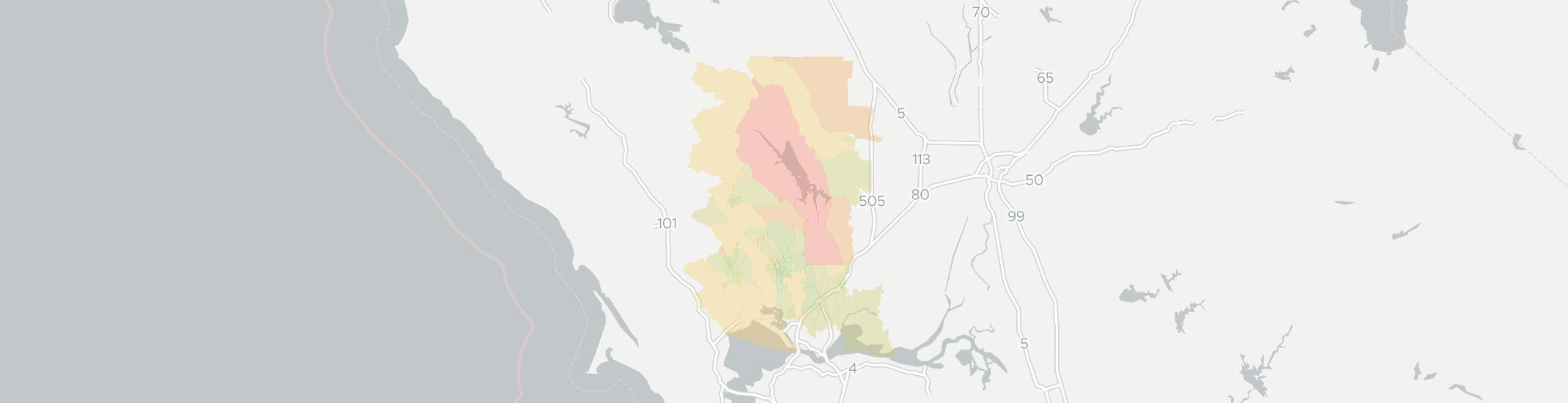 Napa Internet Competition Map. Click for interactive map.
