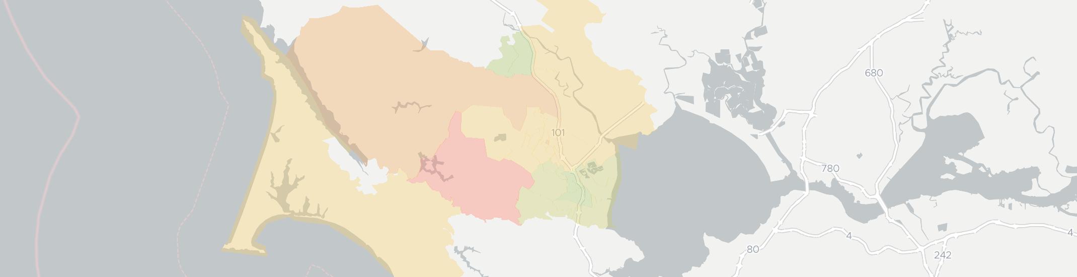 Novato Internet Competition Map. Click for interactive map