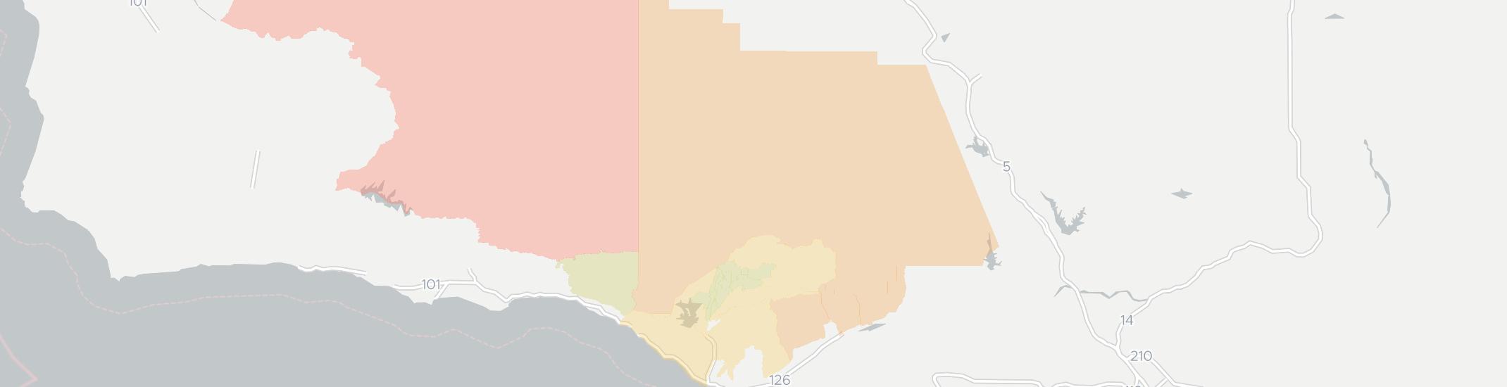 Ojai Internet Competition Map. Click for interactive map.