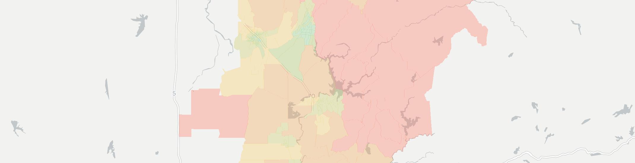 Oroville Internet Competition Map. Click for interactive map