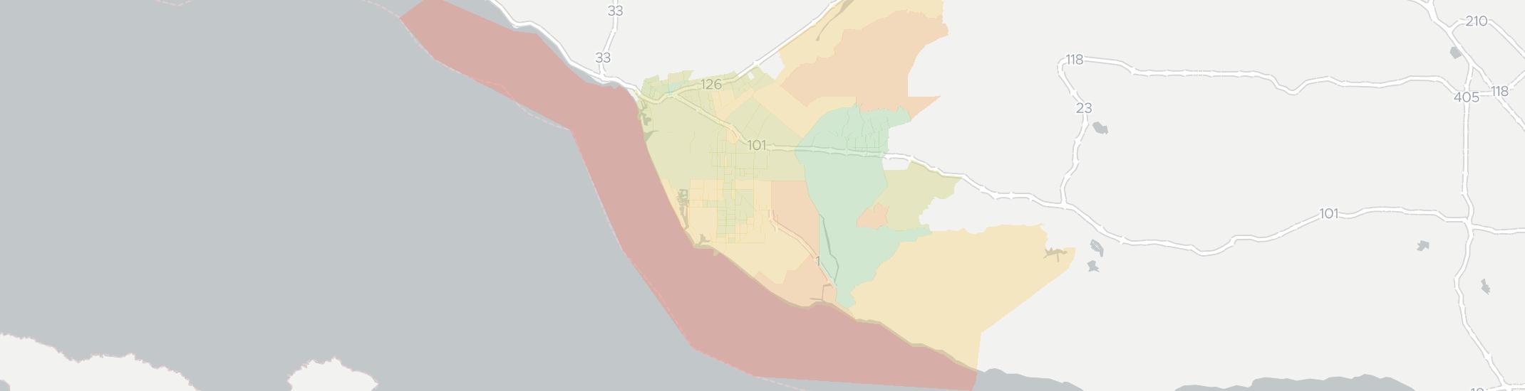 Oxnard Internet Competition Map. Click for interactive map