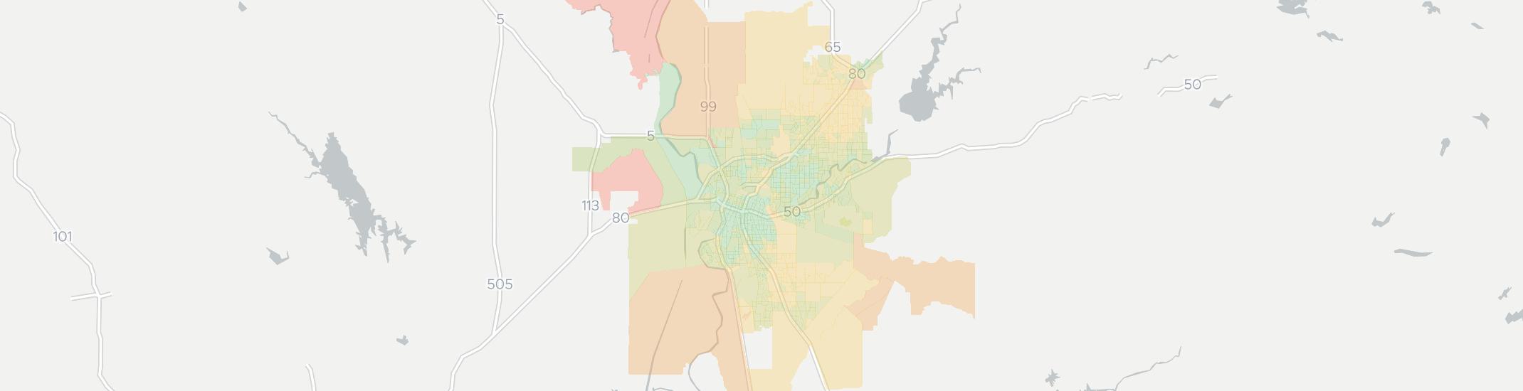 Sacramento Internet Competition Map. Click for interactive map.