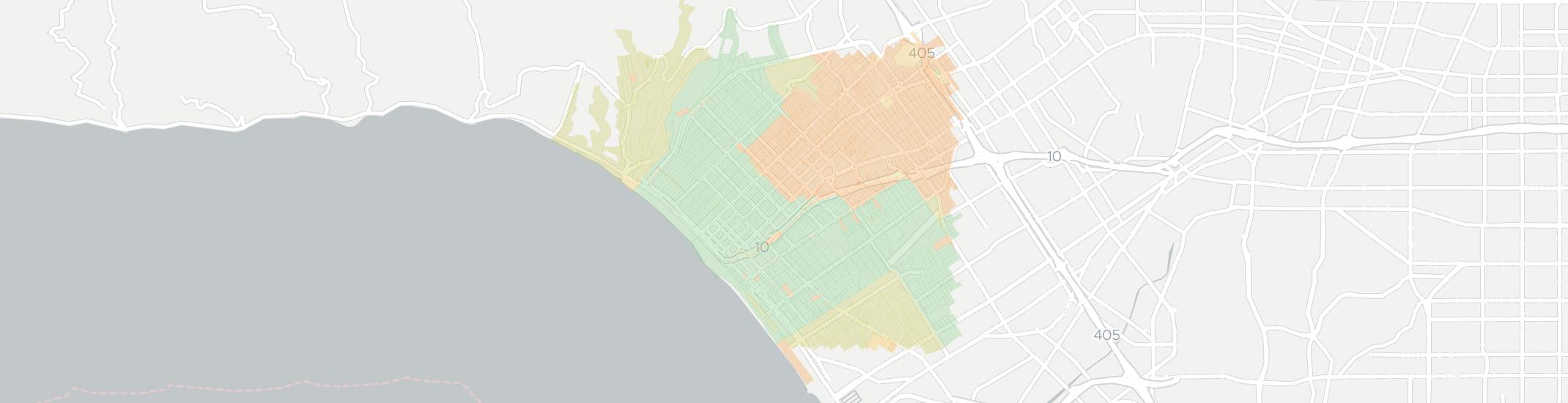 Santa Monica Internet Competition Map. Click for interactive map.