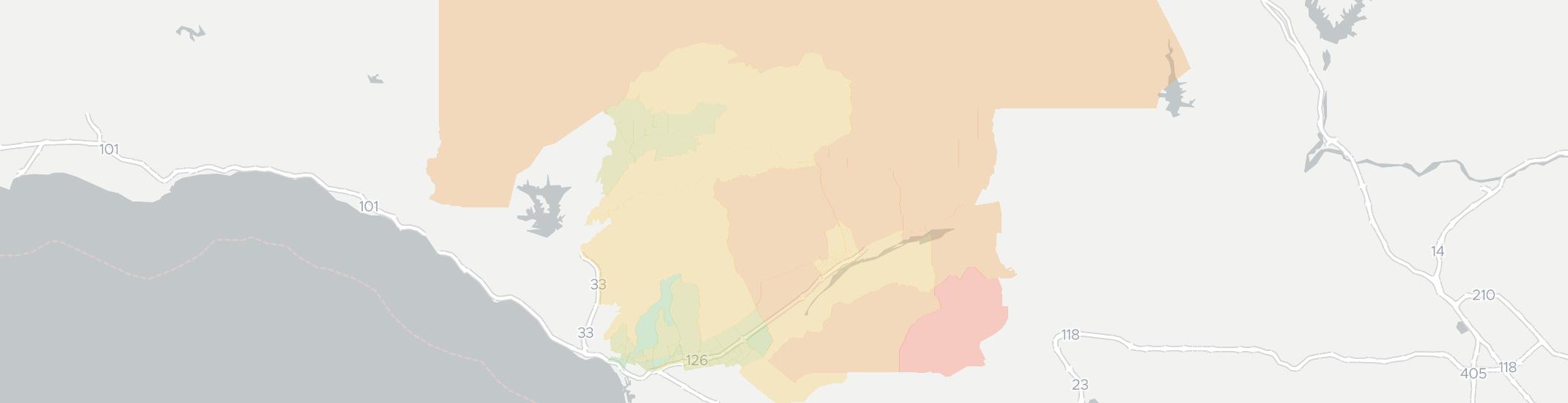 Santa Paula Internet Competition Map. Click for interactive map.