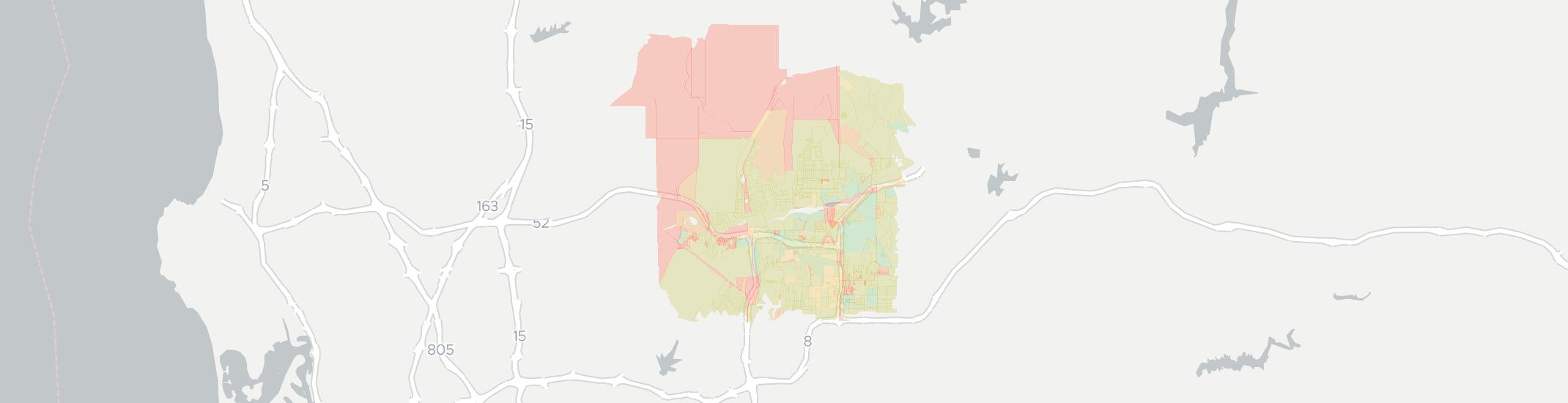 Santee Internet Competition Map. Click for interactive map.