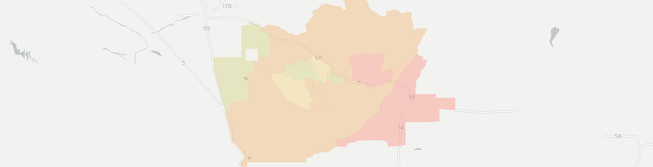 Tehachapi Internet Competition Map. Click for interactive map