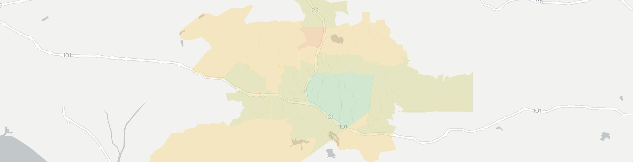 Thousand Oaks Internet Competition Map. Click for interactive map.