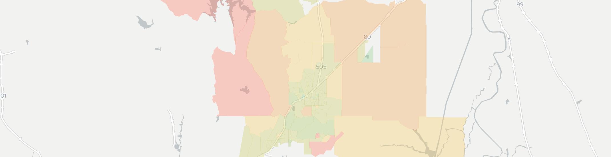 Vacaville Internet Competition Map. Click for interactive map.