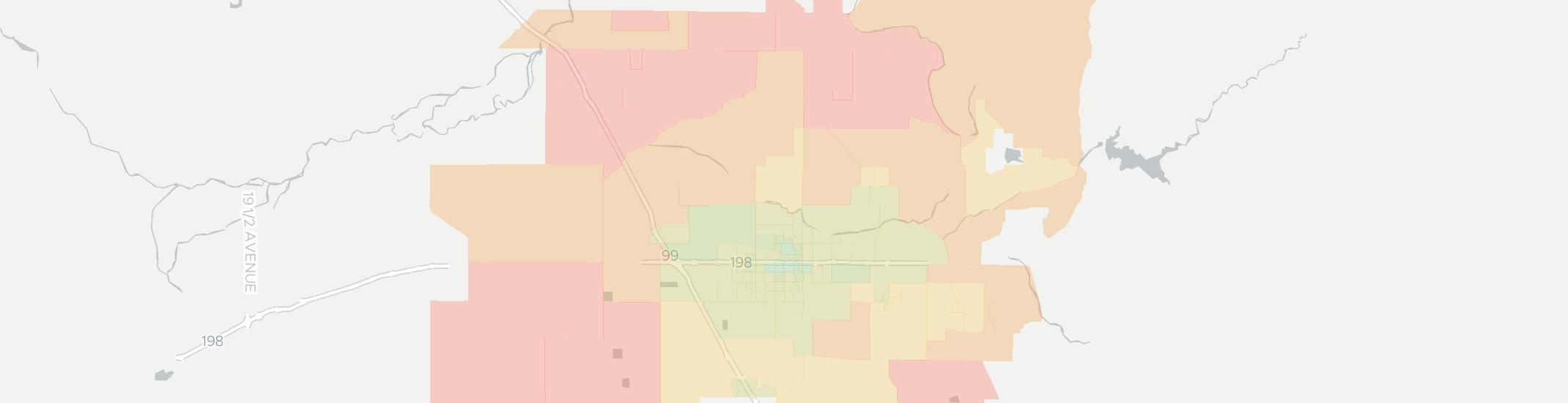 Visalia Internet Competition Map. Click for interactive map.