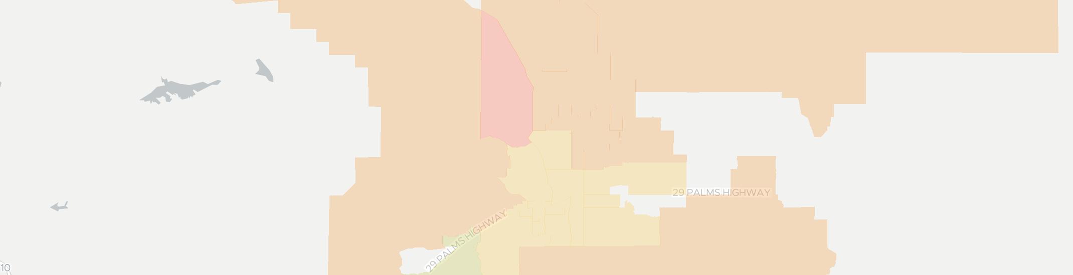 Yucca Valley Internet Competition Map. Click for interactive map.