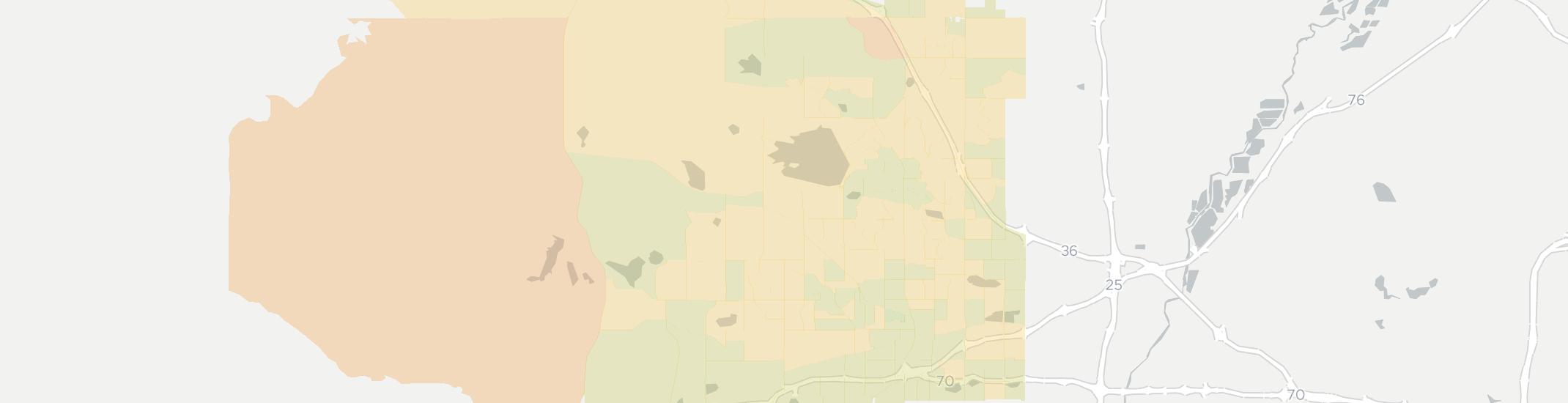 Arvada Internet Competition Map. Click for interactive map