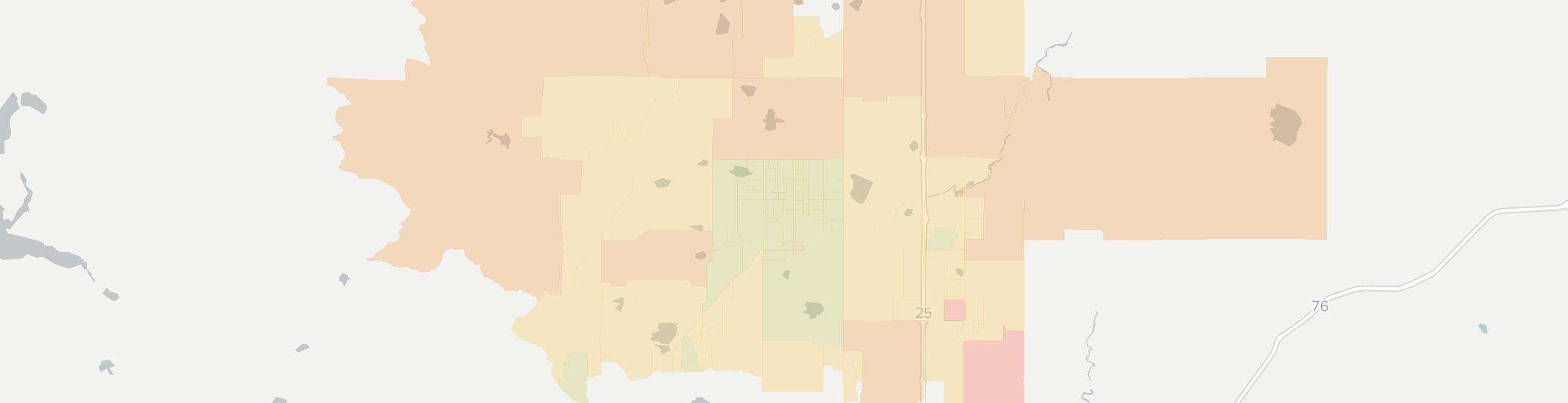 Longmont Internet Competition Map. Click for interactive map