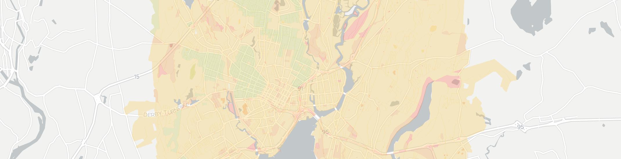New Haven Internet Competition Map. Click for interactive map