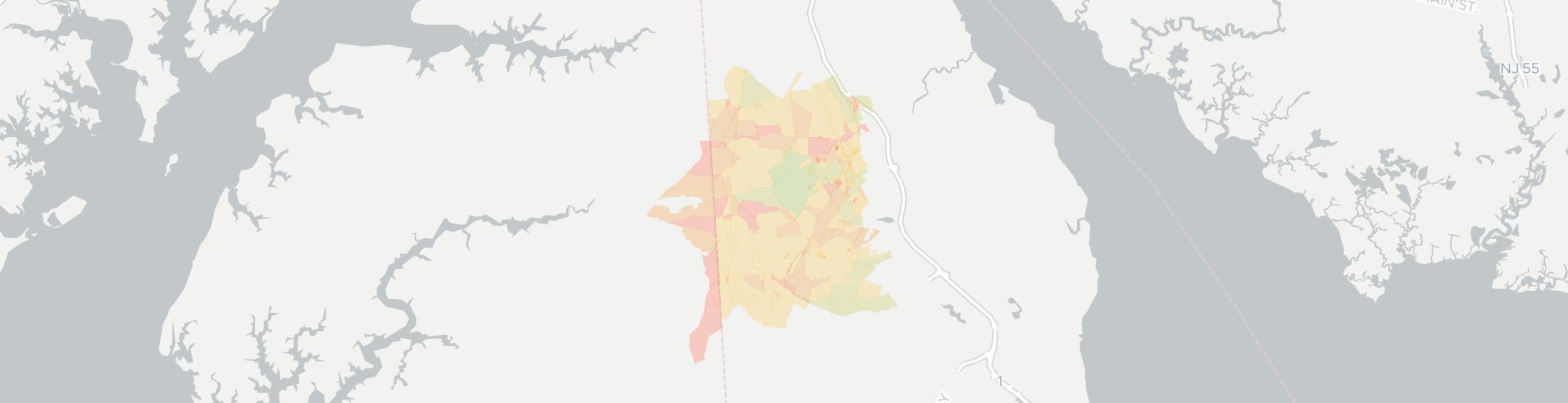 Clayton Internet Competition Map. Click for interactive map