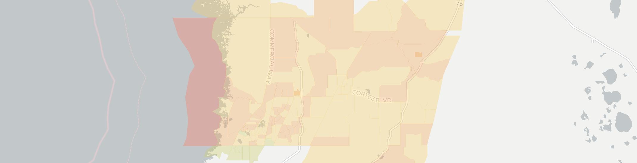 Brooksville Internet Competition Map. Click for interactive map.
