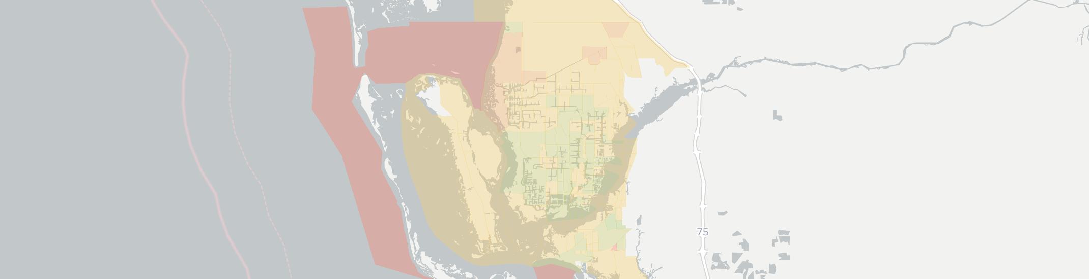 Cape Coral Internet Competition Map. Click for interactive map.