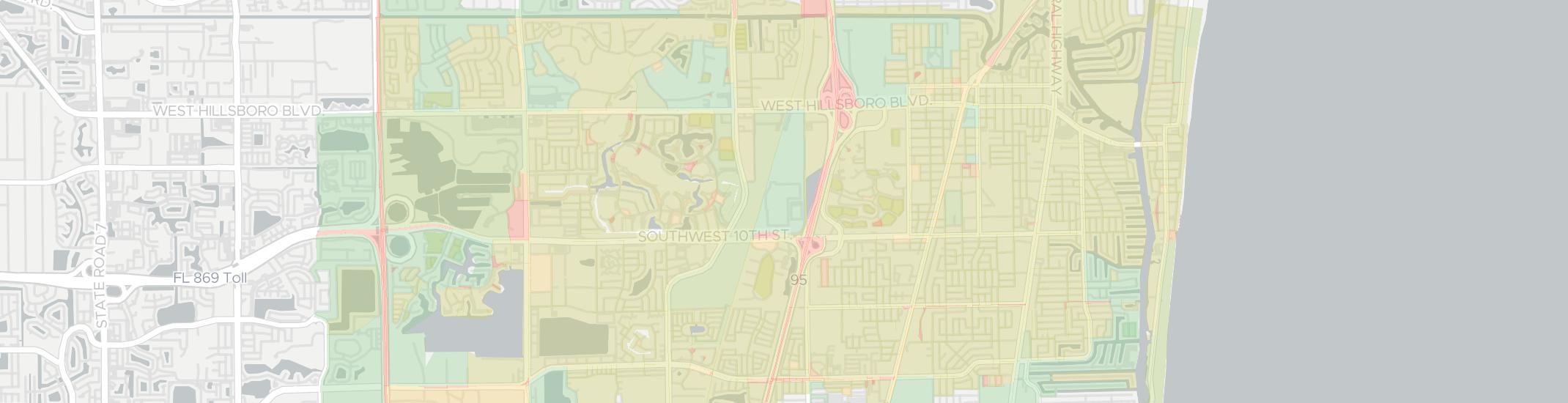 Deerfield Beach Internet Competition Map. Click for interactive map