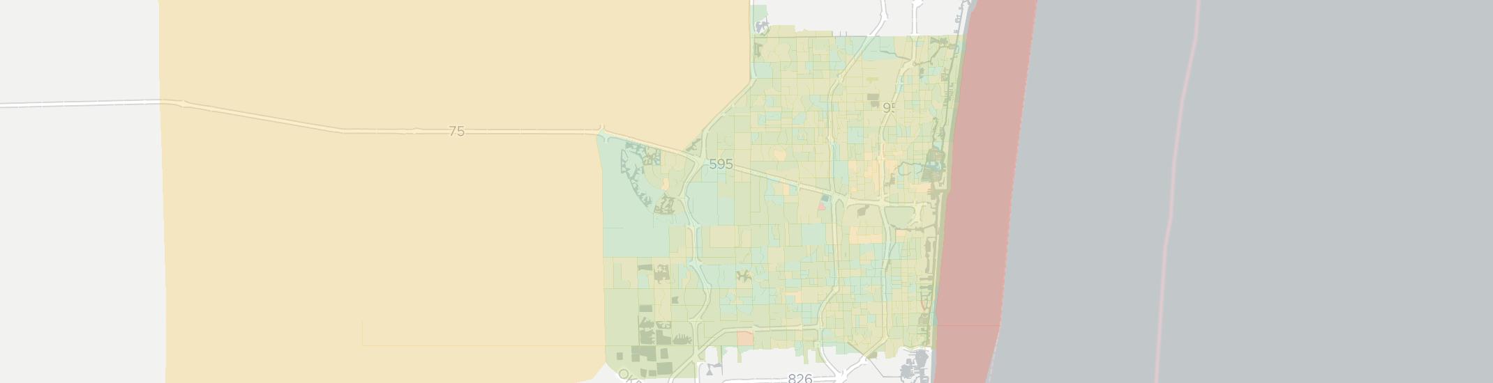 Fort Lauderdale Internet Competition Map. Click for interactive map