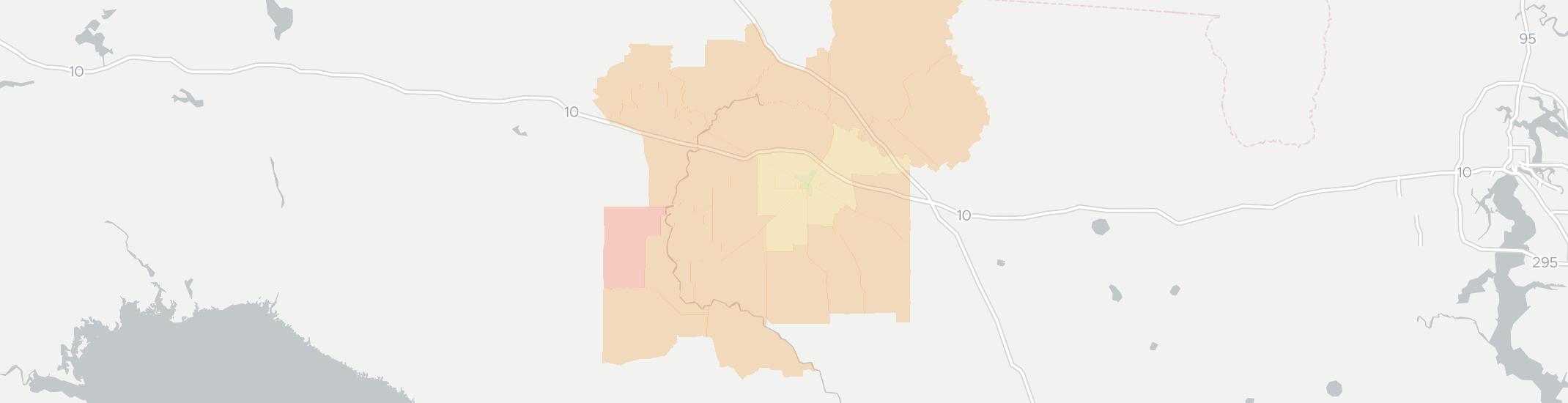 Live Oak Internet Competition Map. Click for interactive map.