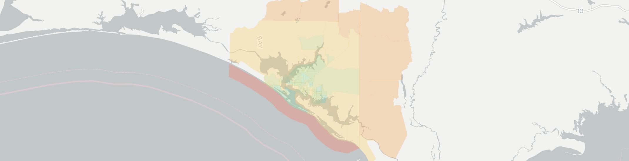 Panama City Internet Competition Map. Click for interactive map