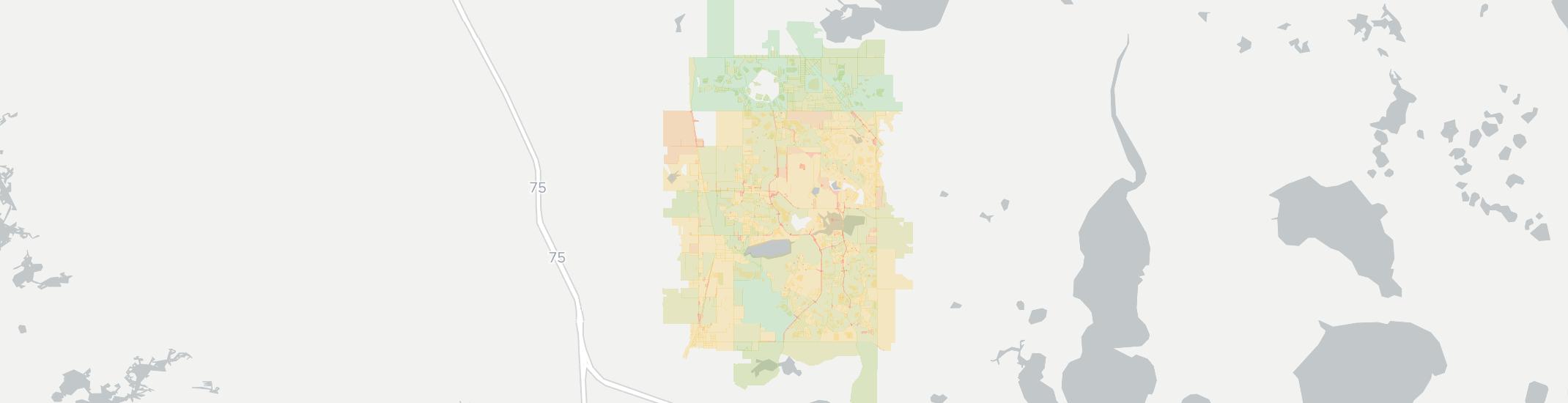 The Villages Internet Competition Map. Click for interactive map.