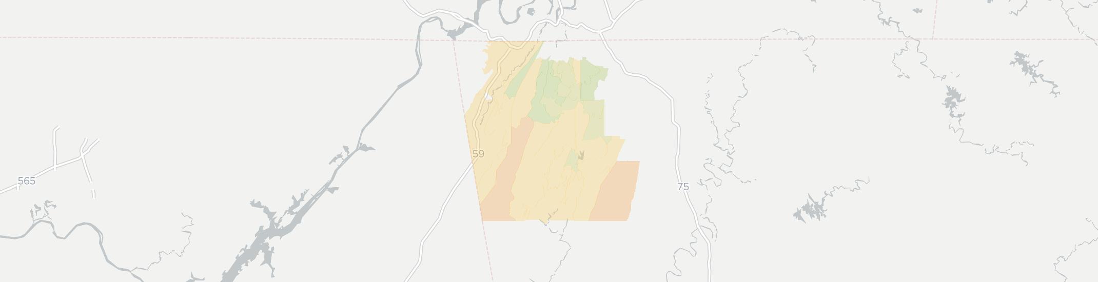 Chickamauga Internet Competition Map. Click for interactive map