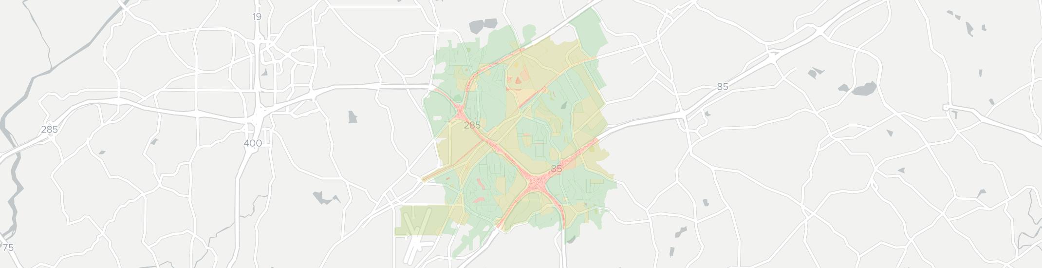 Doraville Internet Competition Map. Click for interactive map.