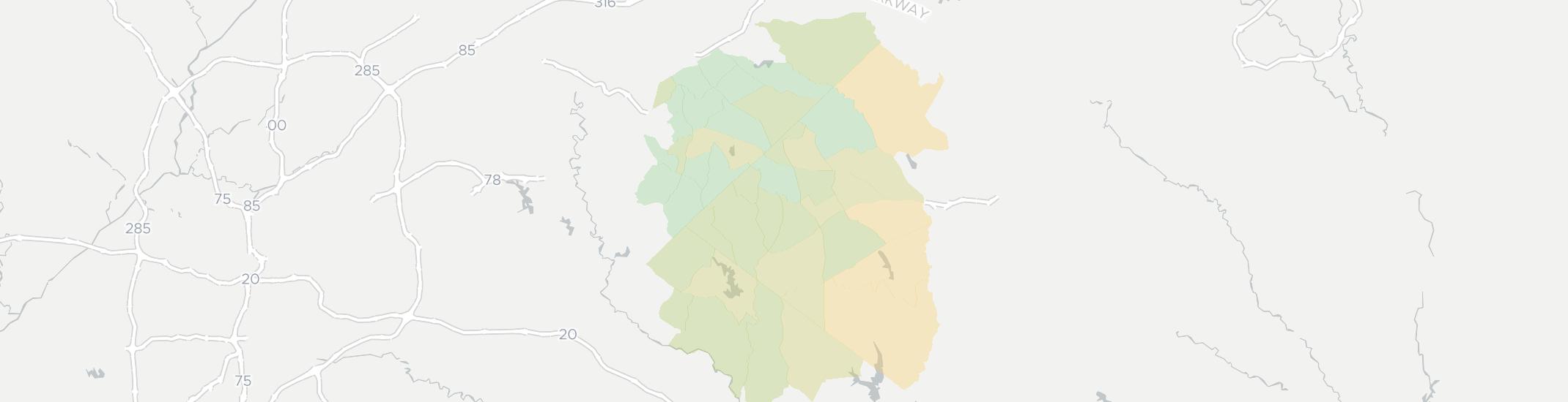 Loganville Internet Competition Map. Click for interactive map.